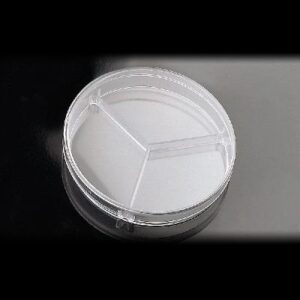 Placa Petri 90 x 14 mm, tres compartimentos