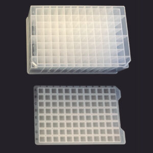 Placa de 96 pocillos cuadrados y alfombrilla selladora
